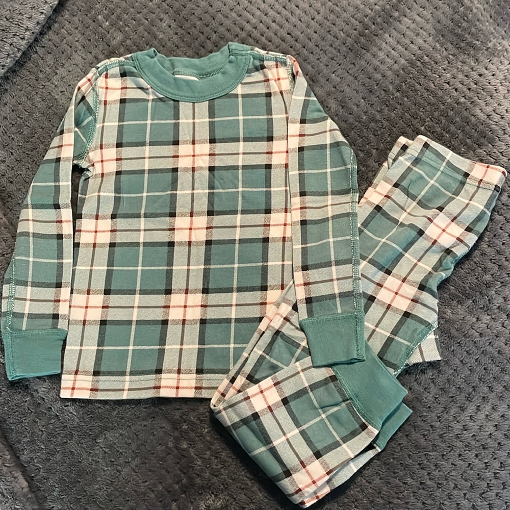 Hanna green tartan long johns